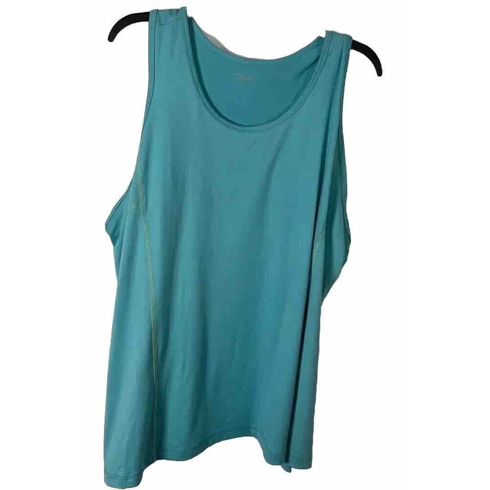 Zelos Teal Women’s Active Workout Gym Tank Top Size 2XL